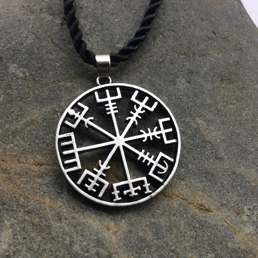 Викинг один символ скандинавских руник кулон ожерелье руны Vegvisir компас ожерелье талисман