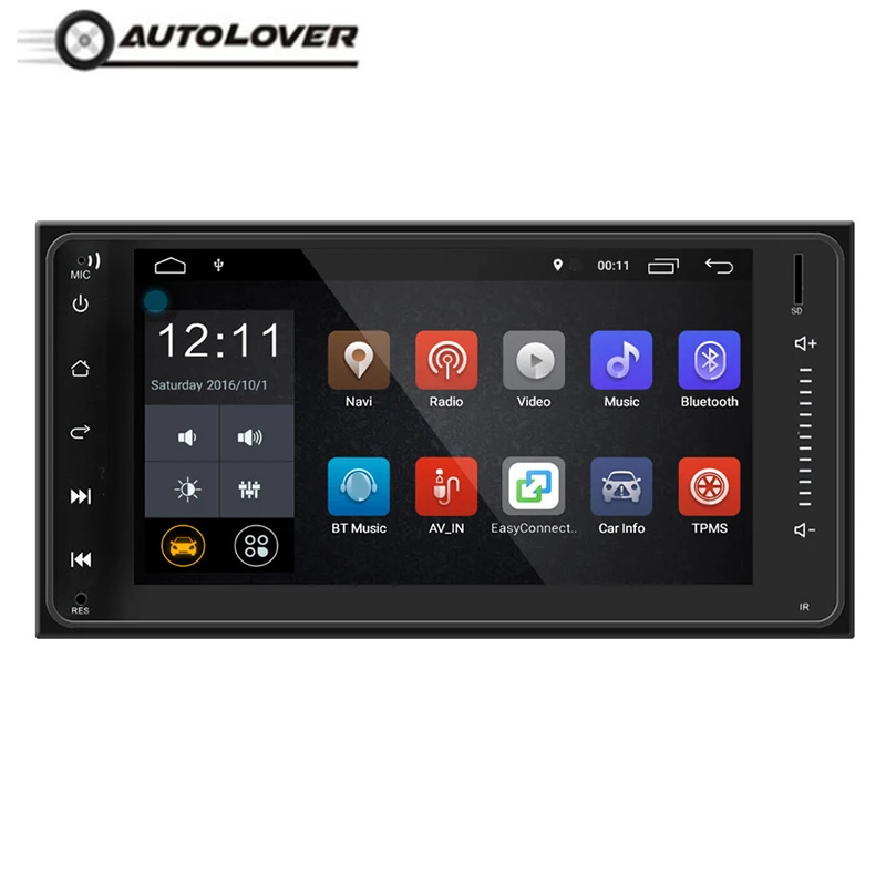 

Universal 2 Din 7.0 inch Android Car Multimedia Player Bluetooth WiFi GPS Navigation USB FM / AM Radio Tuner for Toyota