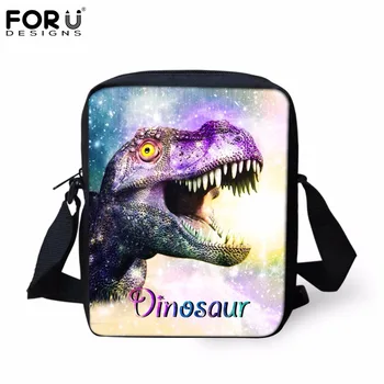 

FORUDESIGNS 3D Cool Animal Dinosaur Print Small Boys School Bags Canvas Kids Schoolbags Galaxy School Bag for Children Backpacks