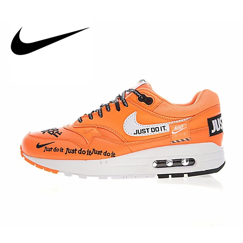 

Original Authentic Nike Air Max 1 Just Do It 30th anniversary series Men's Running Shoes Sport Outdoor Sneakers classic 917691
