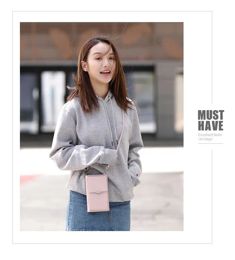 JI HAO летняя стильная женская сумка на плечо для телефона из искусственной кожи кошелек для денег мини-сумка на цепочке для мобильного телефона сумка-мессенджер через плечо