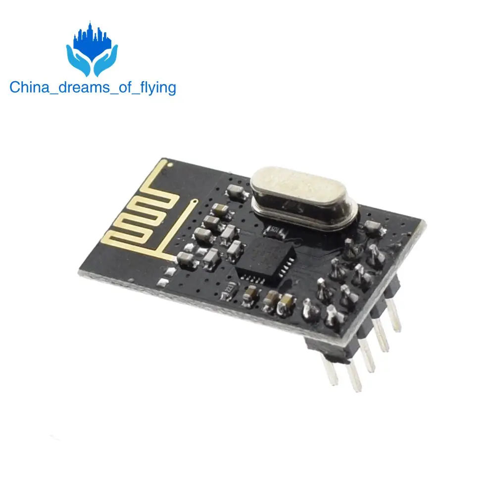 TZT 1 шт. беспроводной приемопередатчик для arduino NRF24L01 + антенный модуль 2 4 ГГц