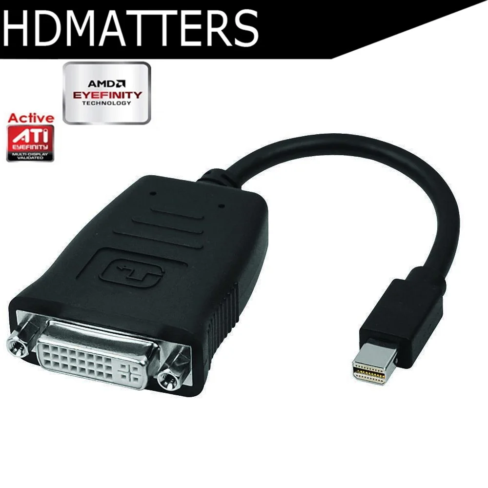 

Active Mini Displayport to DVI ATI Eyefinity cable converter adapter mini DP to DVI female for HP,for Dell device