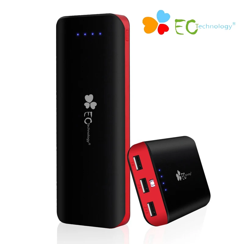 Power bank Portable Charger EC Technology Universal Mi Powerbank 16000 mAh External Battery Bank 3 USB For Smartphones