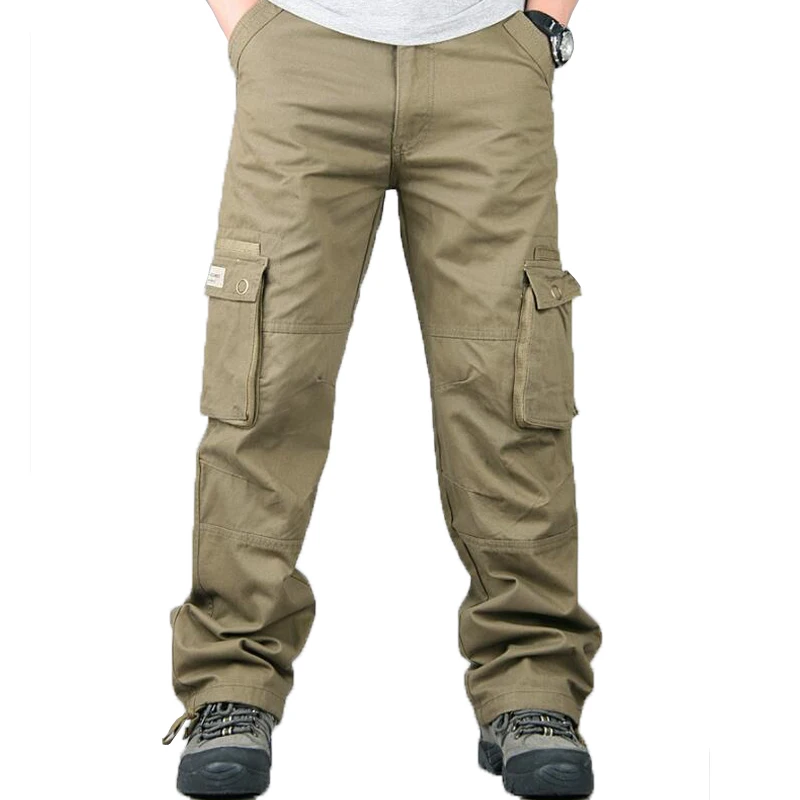 البضائع السراويل الرجال عارضة الشارع الشهير جيب فضفاضة وزرة السراويل Pantalon أوم رجل أبلى الجيش السراويل الترنك الملابس العسكرية