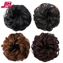 JINKAILI кудрявые шиньоны хвосты натуральные накладные шиньоны женские прически термостойкие синтетические накладные волосы для женщин