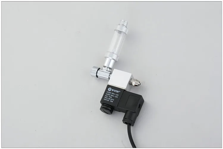 

Brand New 1Pcs 220V Magnetic Solenoid Valve Night Time CO2 DIY Aquarium System Regulator with needle valve bubble counter 110V