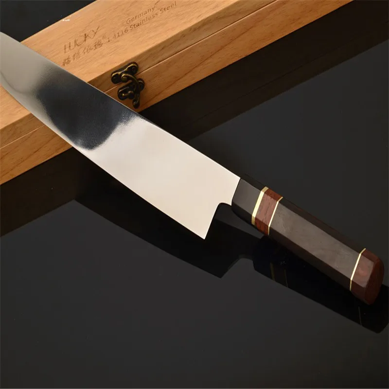Японский кухонный нож Kiritsuke VG10 прибор ручной работы из дамасской стали 2221 г для