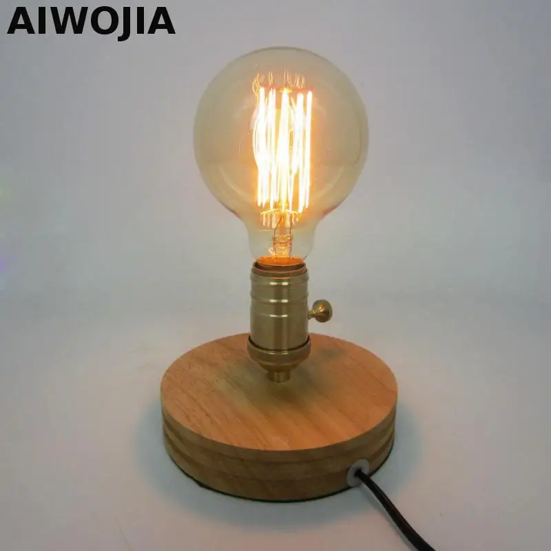 

Power Bank Light Modern Table Lamp Wooden Base Book Lights Desk Night Light E27creative Gifts For Valentines Day Small Light