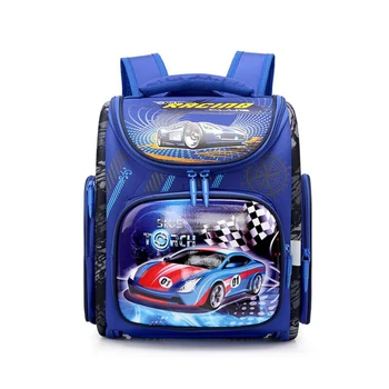 

2019 Cartoon School Bags for Girls boys Gift car Schoolbag Children Orthopedic school Backpack Durable Mochila Escola