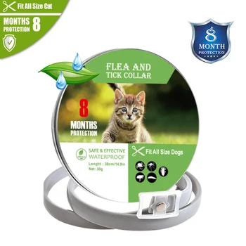 

Dewel 8 Month Flea & Tick Prevention Collar for Cats Mosquitoes Repellent Collar Insect Control Collar Mosquitoes Pet Collars