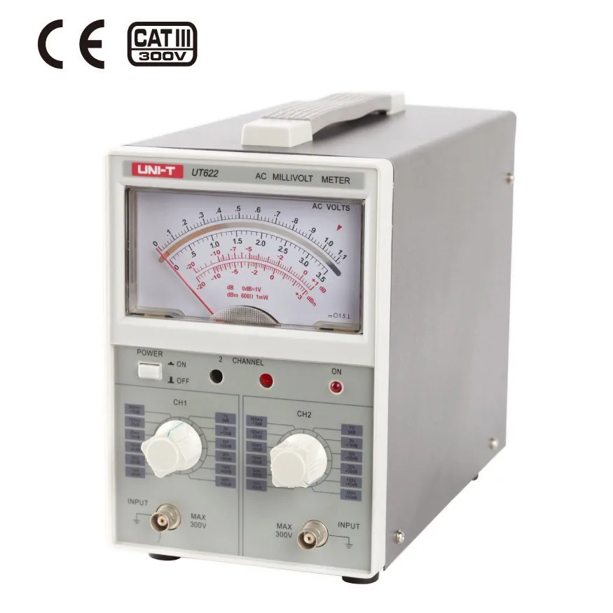 

UNI-T UT622 Dual Channel AC digital voltmeter / millivolt meter AC Millivoltmeter