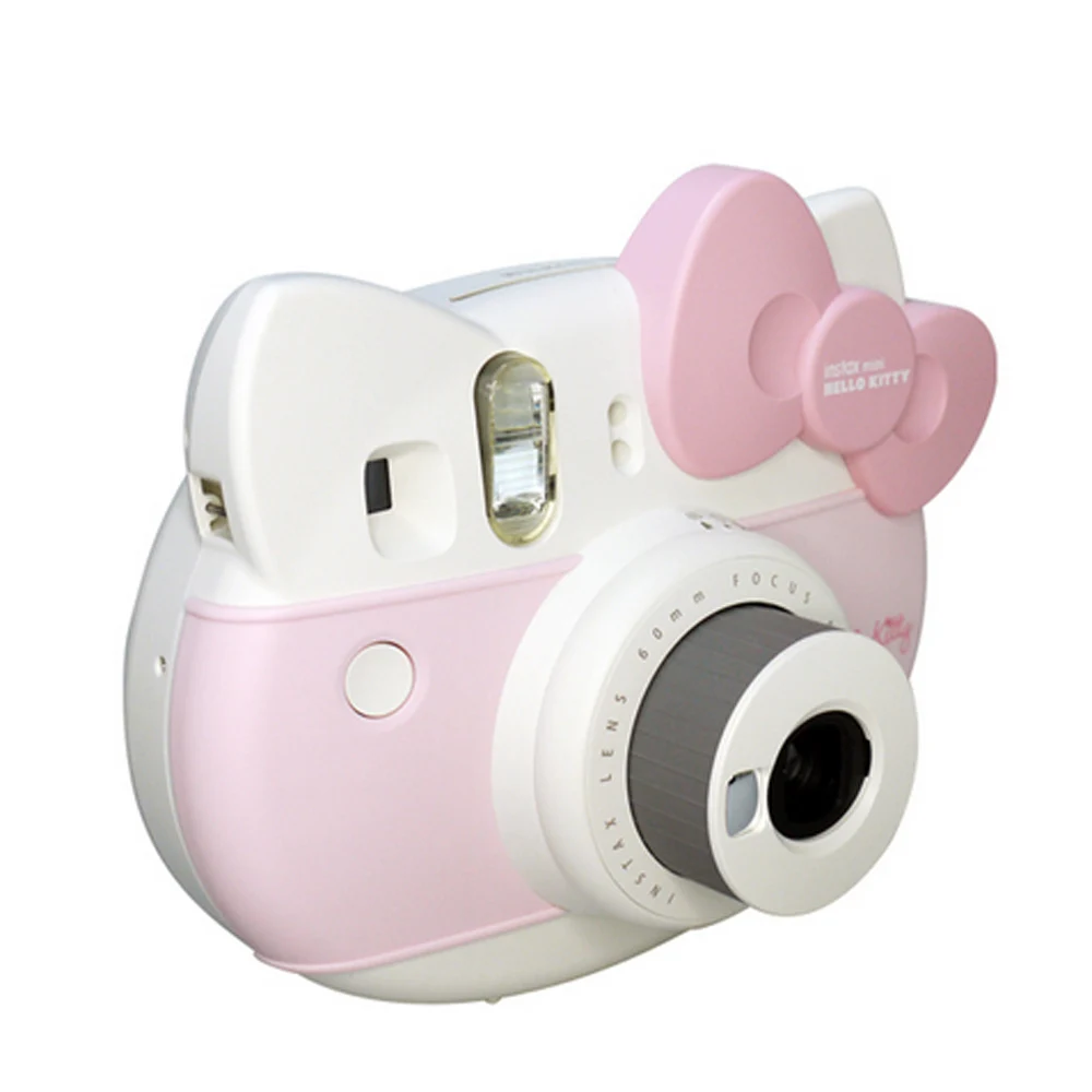 Fujifilm Instax Mini hello kitty мгновенная фотопленка Розовая камера с 10 пленками + наклейка