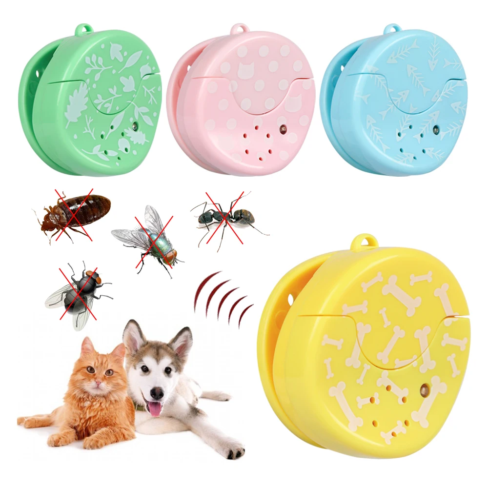 

1PC Ultrasonic Electronic Pet Repeller Reject Anti Mosquito Pest Control Bug Noiseless Flea Ticks Repellent Collars