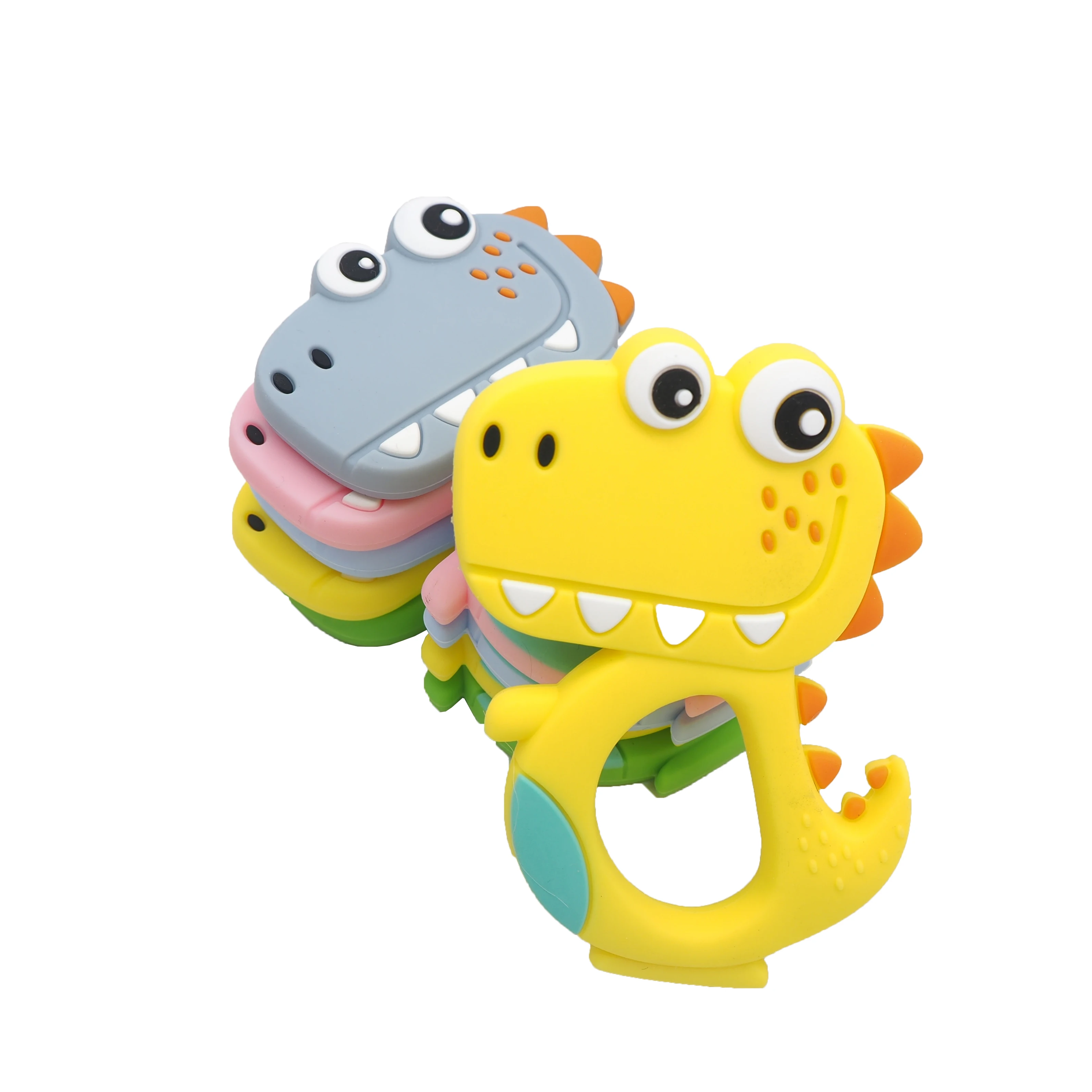 silicone dinosaur teether