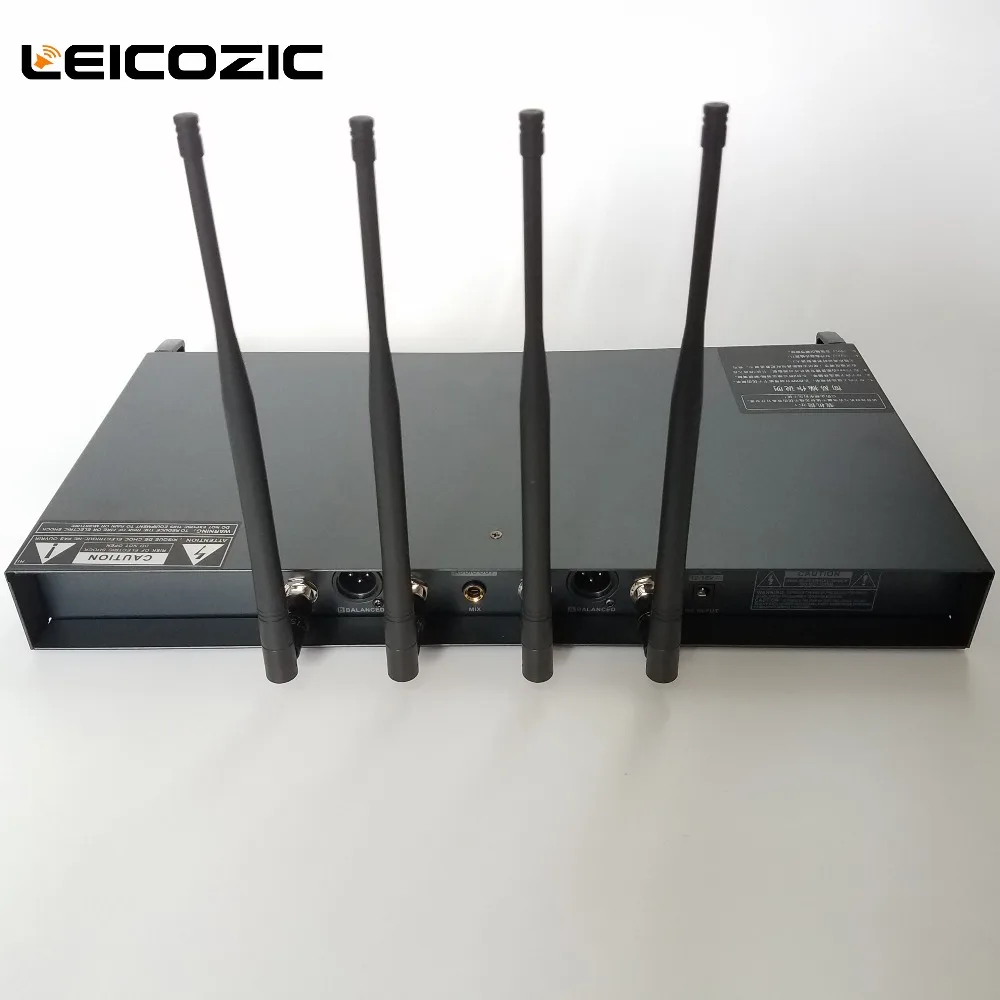 Leicozic истинное разнообразие сценический беспроводной микрофон uhf microfone mikrofon