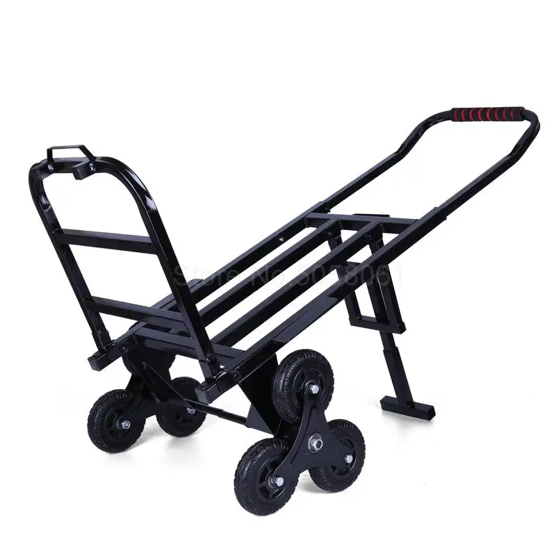 

Climbing the stairs artifact car up and down the floor six-wheeled truck folding bike luggage trailer cart hand truck