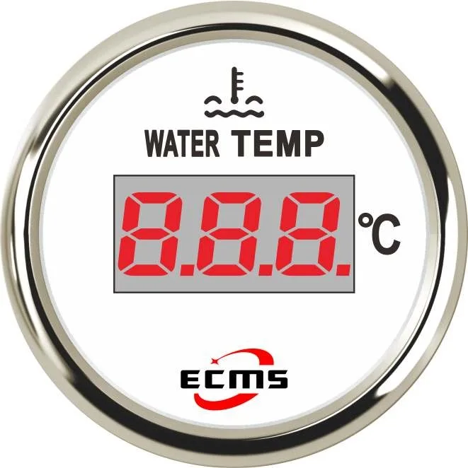 Marine Boat Yacht Digital Water Temperature Temp Gauge 9-32V 40-120 Centigrade 52mm 316L marine boat water temperature temp gauge 9 32v 40 120 ℃ centigrade 52mm 2 inch