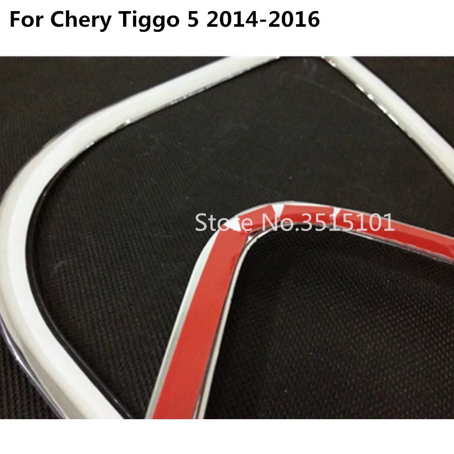 Детектор двери автомобиля АБС-пластик хромированная внутри аудио говорящая звуковая крышка кольцо Круглый Светильник отделка 4 шт. для Chery Tiggo 5 Tiggo5