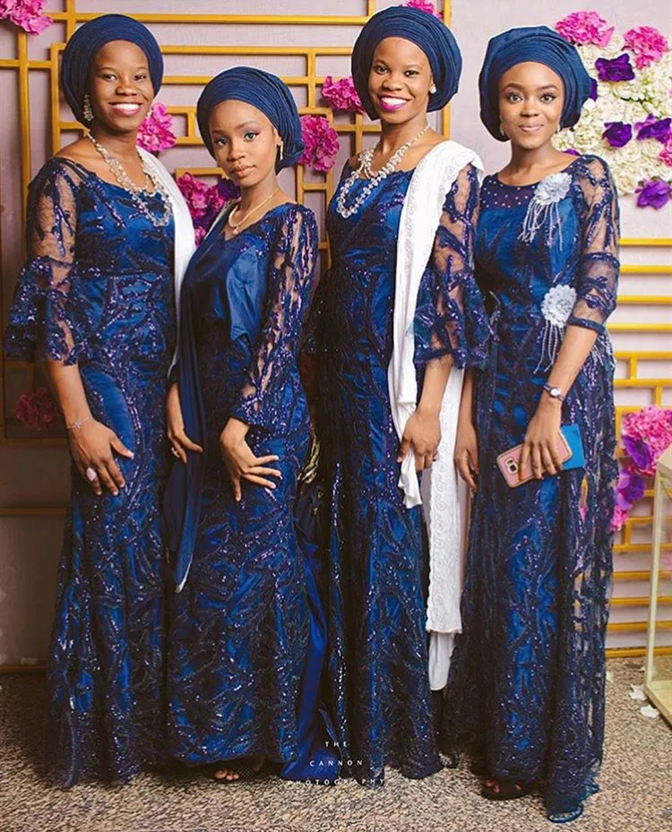 

Hot Selling African Style African French Lace Fabric With Lots of Sequins With High Quality African Lace For Wedding Dress