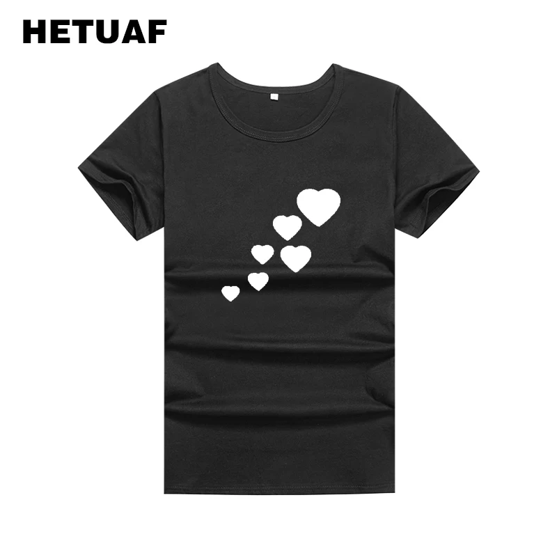 HETUAF Love 2018 Fashion Graphic Tees Women Ulzzang Punk Rock Couple T Shirt for Lovers Harajuku Printed Novelty Polera Mujer HETUAF Love 2018 Fashion Graphic Tees Women Ulzzang Punk Rock Couple T Shirt for Lovers Harajuku Printed Novelty Polera Mujer