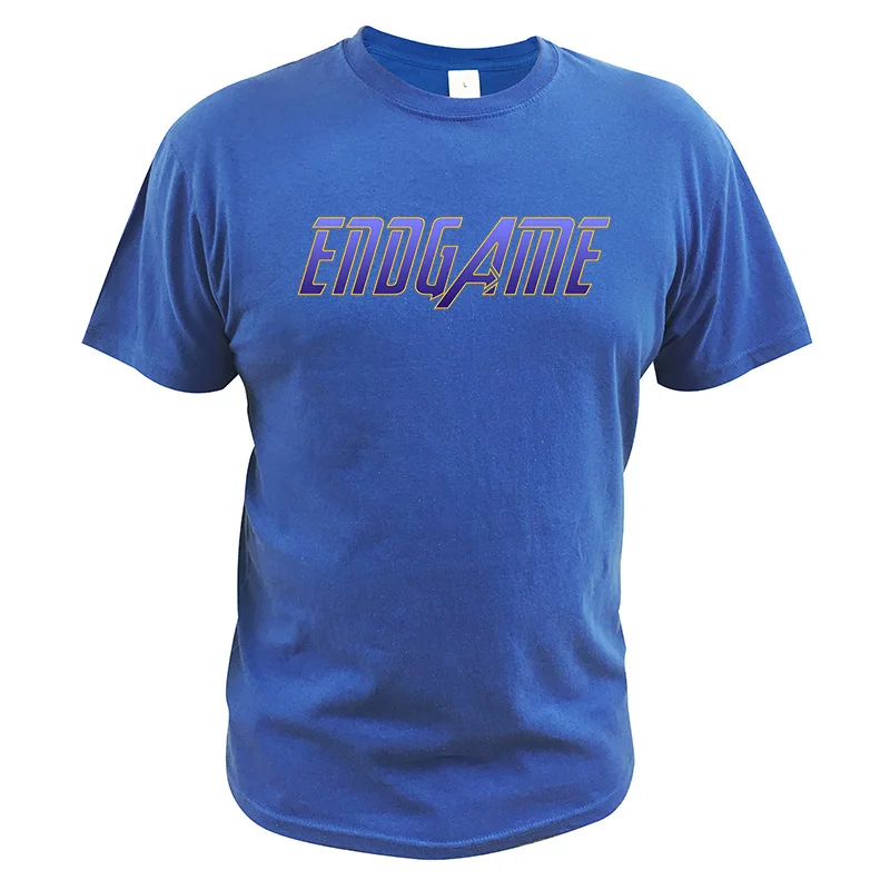 Avengers Endgame T Shirt Marvel Superhero Sign Printed EU Size 100% Cotton Tops Clothing Homme Casual Short Sleeve Tees