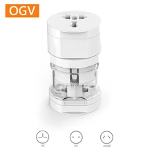 OGV Universal Power Socket Travel Adapter Output Current Converter All in One Worldwide Use for US / UK / EU / AU