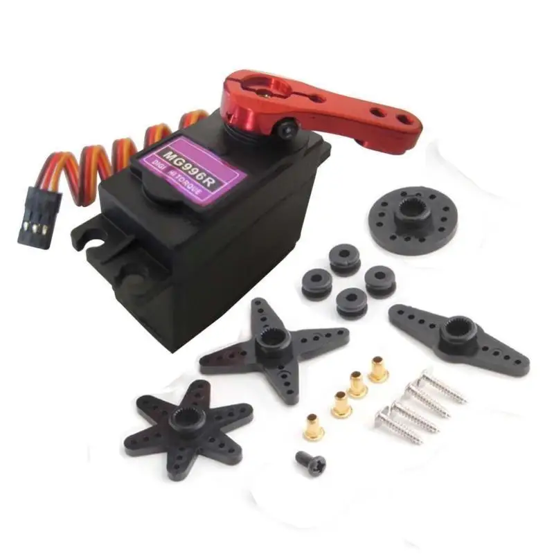 

New MG996R Torque Digital Servo 15KG + 25T Metal Servo Horn for 1/10 1/8 RC Cars Robot OEM