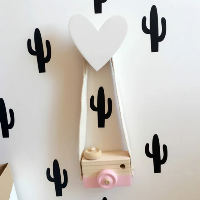 nordic wall clothes hooks clouds cactus design kids room wall