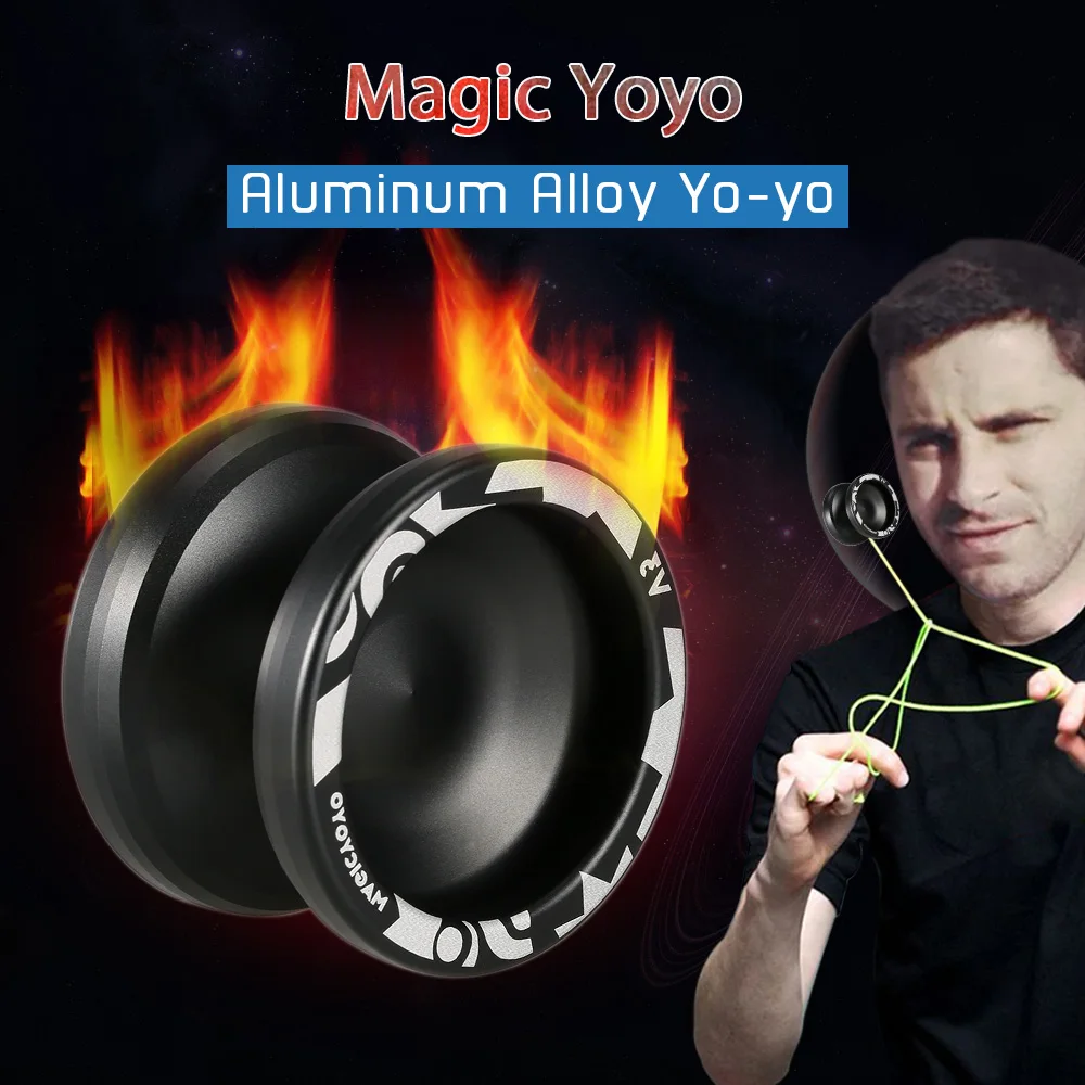 

Magic Yoyo V3 Responsive High-speed Aluminum Alloy Yo-yo CNC Lathe with Spinning String Narrow C Sized Bearing Professional Yoyo