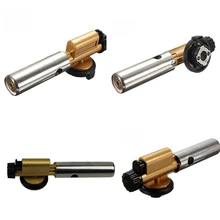 Горячая Распродажа, портативная медная газовая факельная горелка, Пламенный пистолет, зажигалка, электронное зажигание для сварки, кемпинга, пикника, барбекю