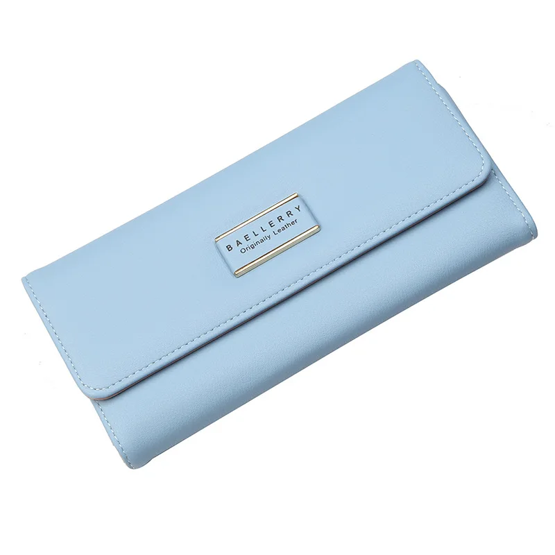 

Baellerry Hasp Long Women Wallets, Soft PU Leather Lady Fashion Brand Wallet Purses & Clutch Wristlet Carteras Card Holder