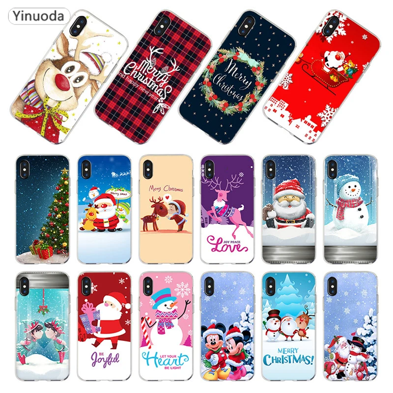 

Yinuoda Merry Christmas Case For Iphone 7 Case Silicone Cases For Iphone 8 7 Plus X 6 6S Plus 5S SE XR XS MAX Case Fundas Capa