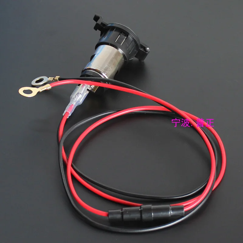 

1PCS-New 12V 120W Car Motorcycle Cigarette Lighter Power Socket Plug Waterproof