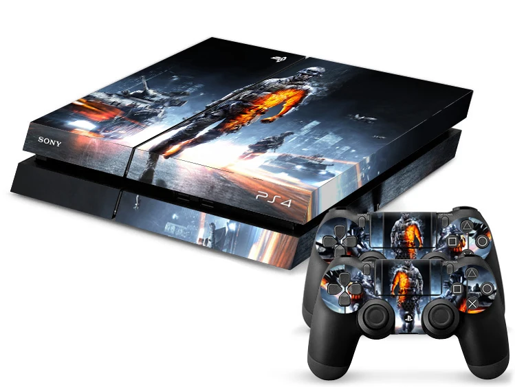 1Set Protective Battlefield 3 Stickers PS4 Console Playstation 4 Vinyl Decal Skins For PS4 Controller Games Jogos