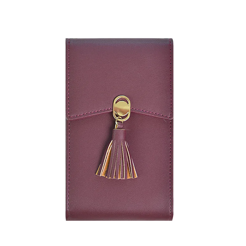 Osmond маленькая ручная сумка из искусственной кожи мини-сумки через плечо для женщин розовые сумки-мессенджеры женский клатч-чехол для телефона сумка Bolsa Feminina - Цвет: Бургундия