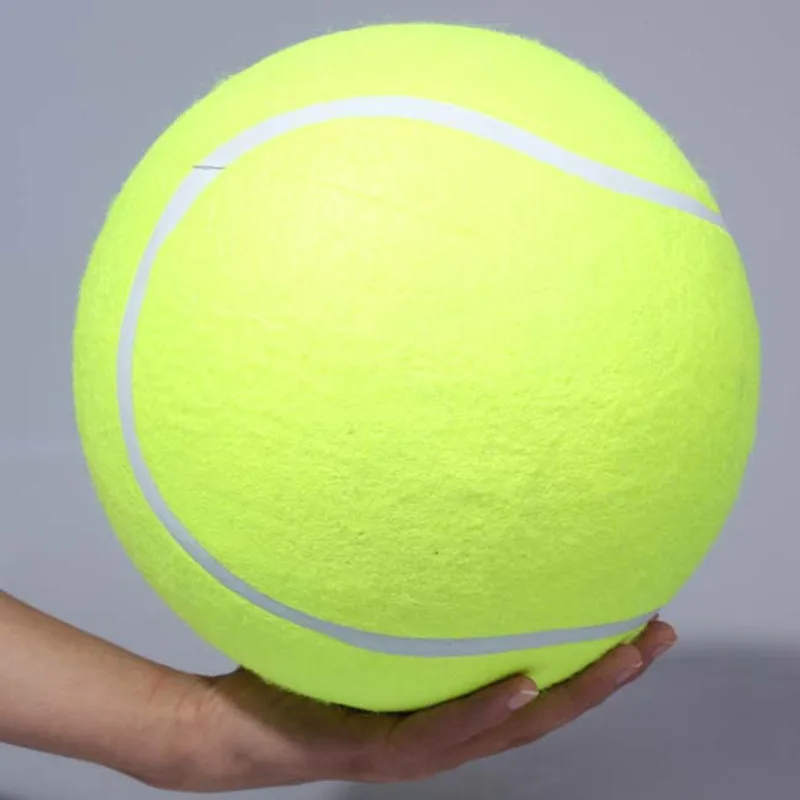 Pet bite toy 24CM Giant Tennis Ball For dogs Chew Toy Inflatable Tennis Ball Signature Mega Jumbo Pet Toy Ball Supplies D2.5