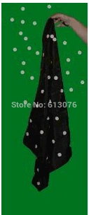 В Polka-Dot Silk(45*45 см) волшебные трюки маг этап трюк реквизит комедии Шарфы для женщин появляющиеся/исчезающего горошек Magie