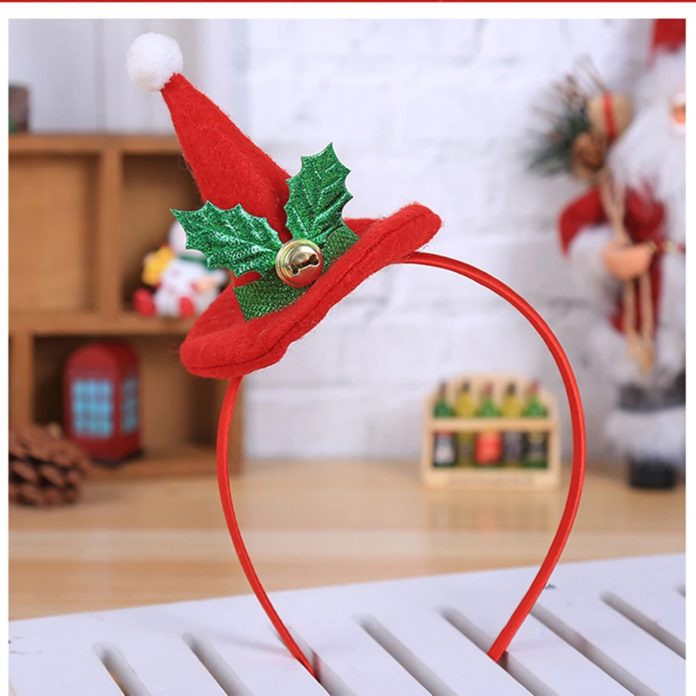 Christmas Headband Santa Xmas Party Decor Double Hair Band Clasp Head