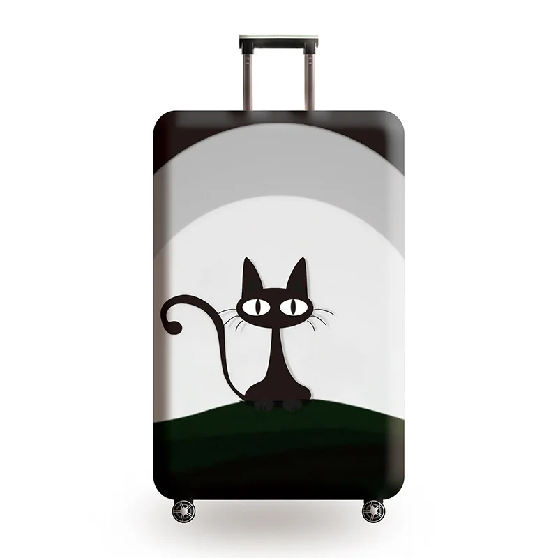 JULY'S SONG New Suitcase Elastic Dust Cover Luggage Case for 18~32 inch Password Box Trolley Case Cat Pattern Protective Cover