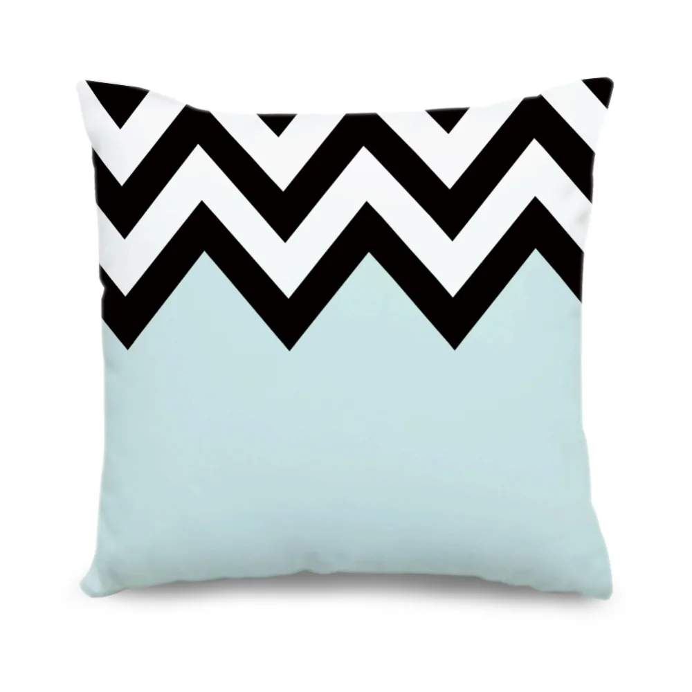 Compare Prices On Blue And White Geometric Throw Pillow Online - Custom Geometric Cushion Cover Light Blue White Black Chevron Canvas Pillowcases Decorative Throw Pillow Covers compare prices on blue and white geometric throw pillow online - custom geometric cushion cover light blue white black chevron canvas pillowcases decorative throw pillow covers