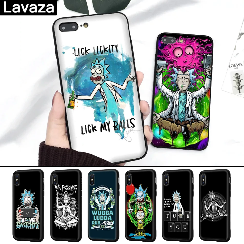 

Lavaza Rick And Morty DIY Printing Drawing Silicone Case for iPhone 5 5S 6 6S 7 8 Plus X XR XS Max
