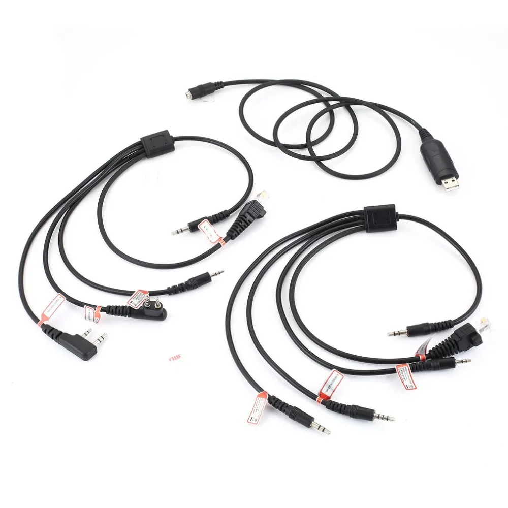 

C2102 Chip 8-in-1 USB Programming Cable with CD for Baofeng and Motorola AXU4100 AXV5100 Kenwood TYT QYT Radio FW1S