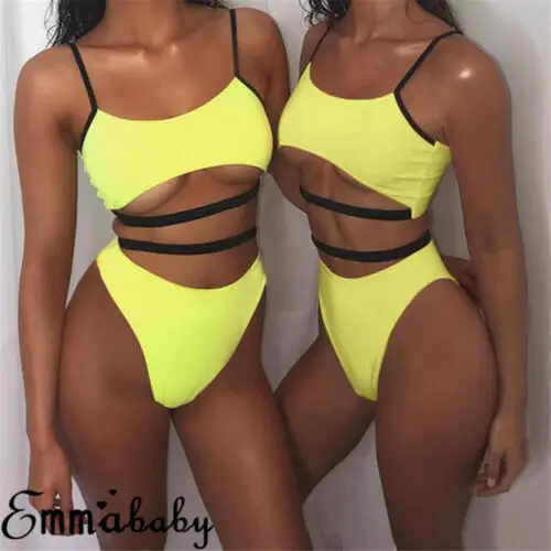 

Womens Padded Push-up Bikini Set Beach Swimsuit Bathing Suit Swimwear