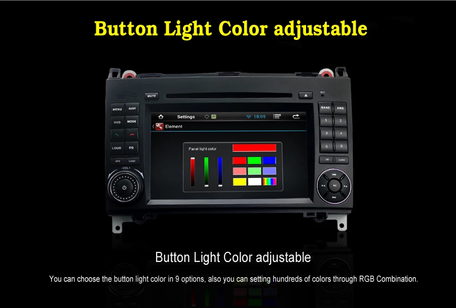 Clearance 7" HD Android 8.1 OS Car DVD Player for Mercedes Benz GPS Nav Radio Stereo Bluetooth TV Wifi 3G Free GPS Card 2017 New Sales 5