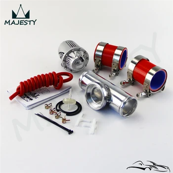 

SQV Blow Off Valve BOV IV 4 +2.75" Flange Pipe+ Silicone Hose +Clamps kit RED