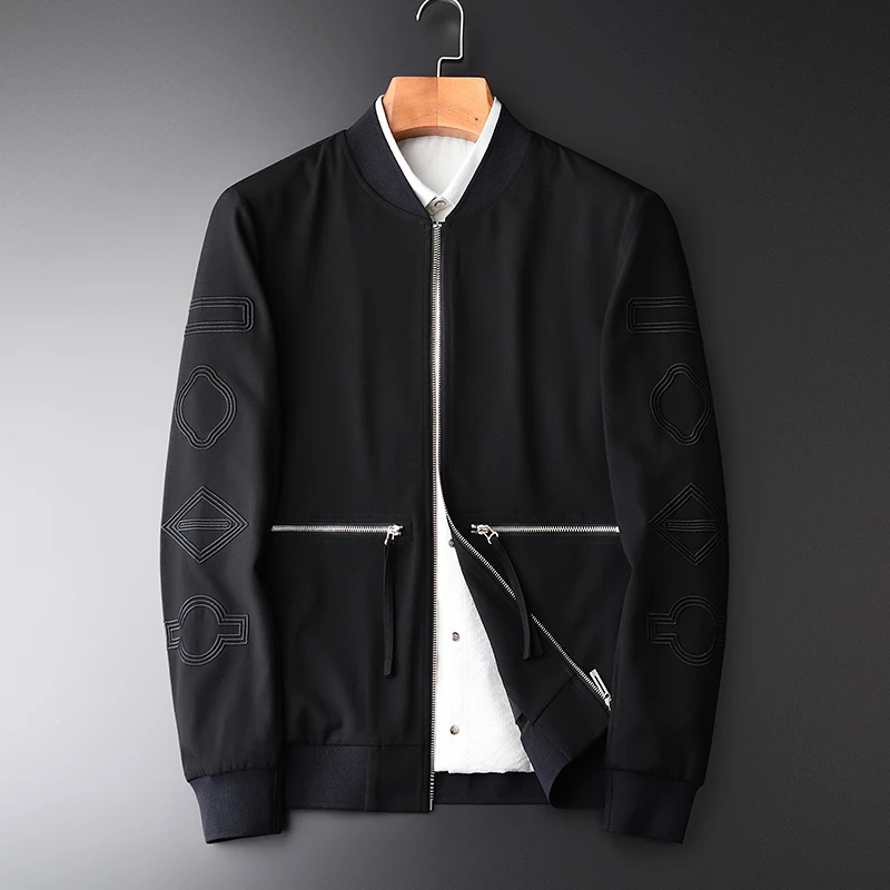 

Minglu New Arrival Spring Baseball Uniform Men's Jackets Hight Qulity Fashion Casual Slim Embroidered Men's Jcaket M-2XL 3XL 4XL