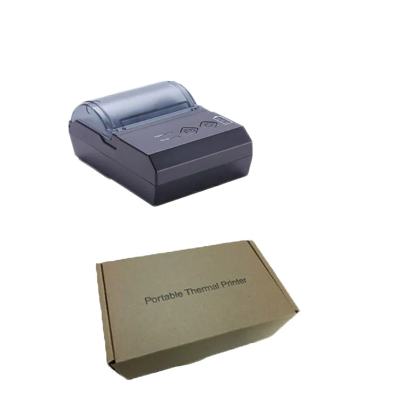 58mm portable bluetooth thermal printer IOS mobile language pos with special power remaining indicator light impressora|printer status|printer