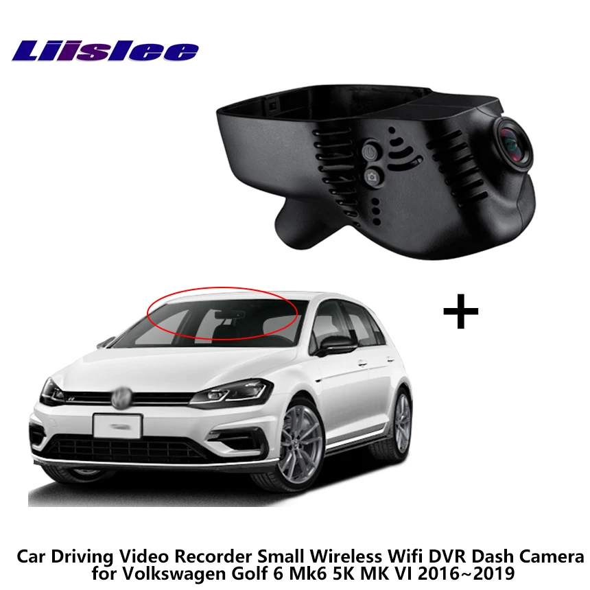 LiisLee Car Driving Video Recorder Small Wireless Wifi DVR Dash Camera for Volkswagen Golf 6 Mk6 5K MK VI 2016~2019 Night Vision1