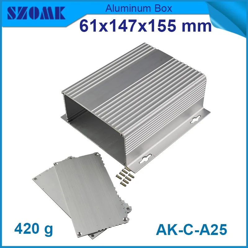 

4 pcs/lot instrument aluminum server rack enclosure for electronics 61*147*155mm junction box housing for elelctronics case